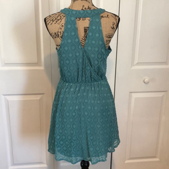 Teal Candie’s Halter Dress - Picture 2 of 4